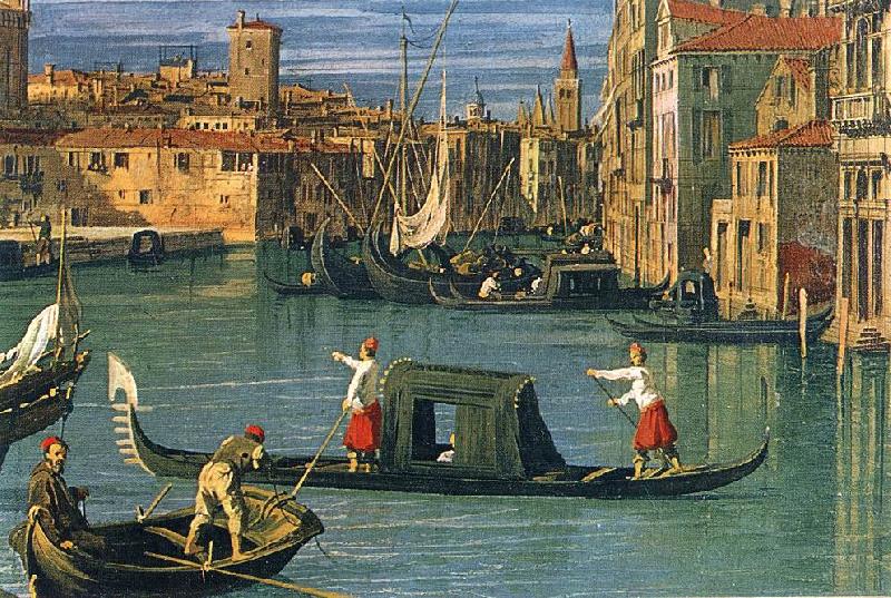 Canaletto The Grand Canal and the Church of the Salute (detail) ffg China oil painting art