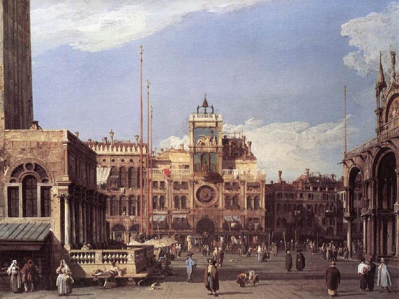 Canaletto Piazza San Marco: the Clocktower f China oil painting art