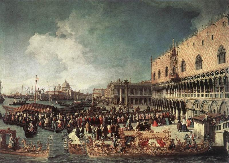 Canaletto Reception of the Ambassador in the Doge s Palace China oil painting art