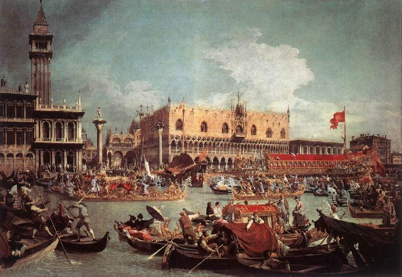 Canaletto The Bucintoro Returning to the Molo on Ascension Day fg China oil painting art