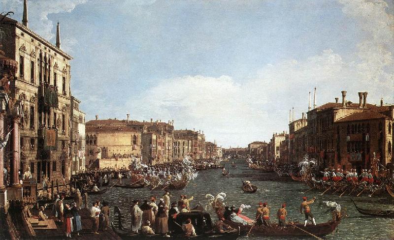 Canaletto A Regatta on the Grand Canal d China oil painting art