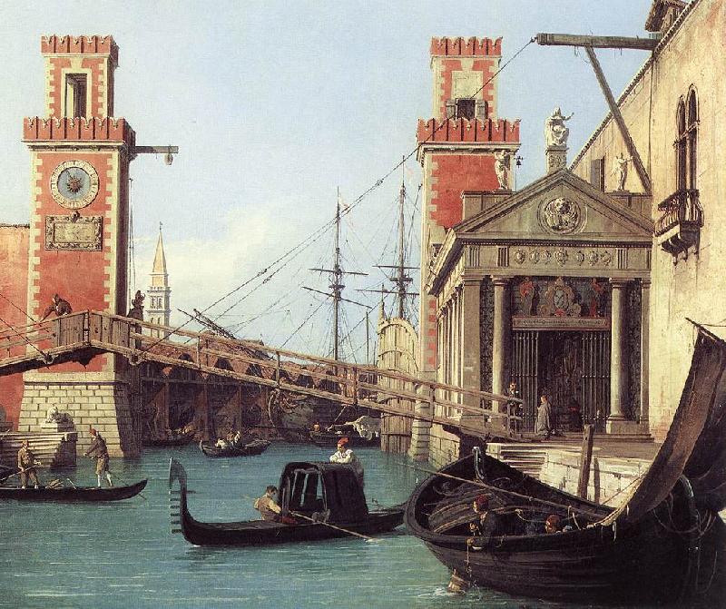 Canaletto View of the Entrance to the Arsenal (detail) s China oil painting art