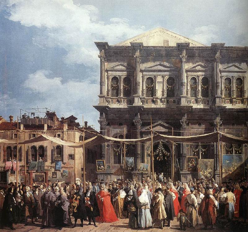 Canaletto The Feast Day of St Roch (detail) f China oil painting art