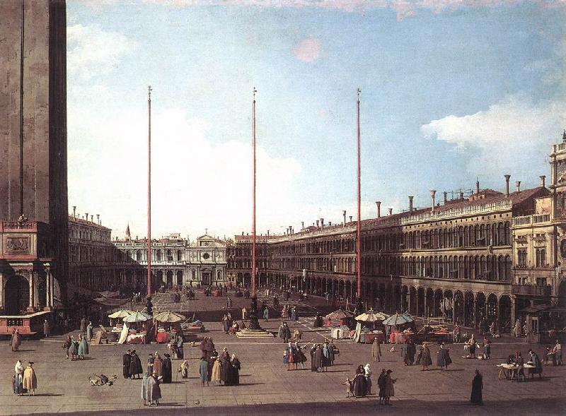 Canaletto Piazza San Marco, Looking toward San Geminiano df China oil painting art
