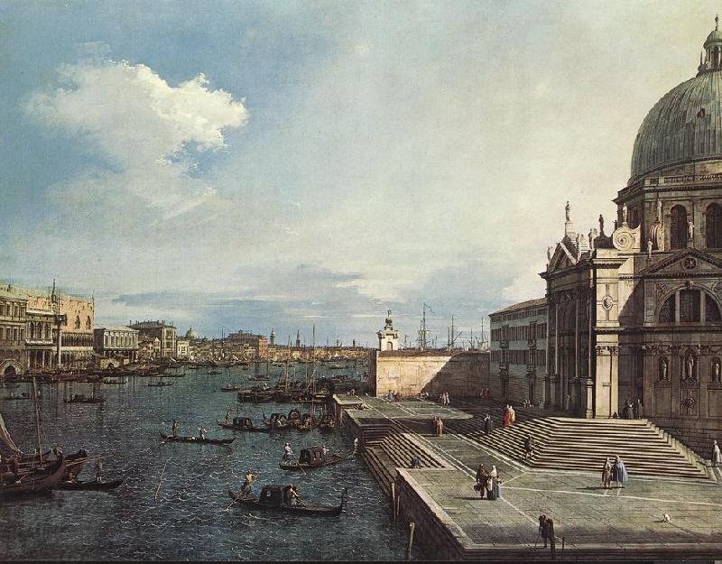 Canaletto The Grand Canal at the Salute Church d China oil painting art