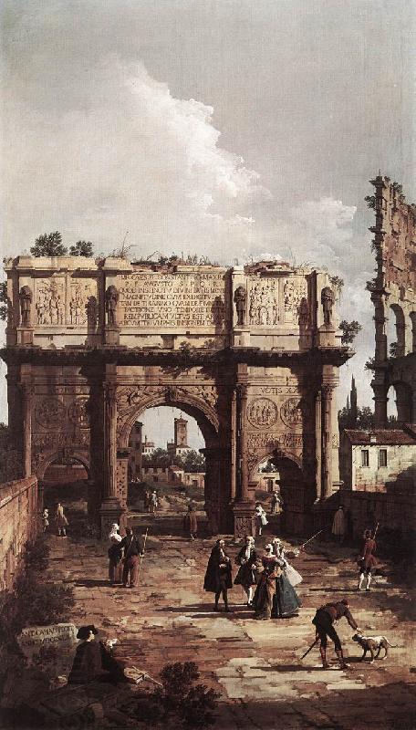 Canaletto Rome: The Arch of Constantine ffg China oil painting art