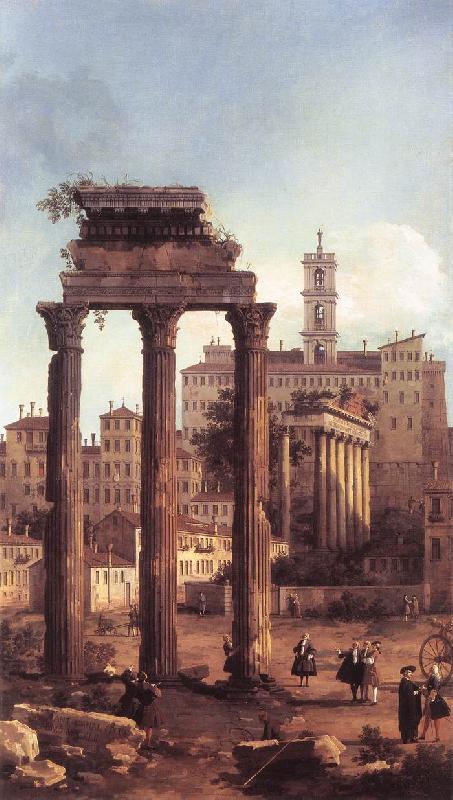 Canaletto Rome: Ruins of the Forum, Looking towards the Capitol d