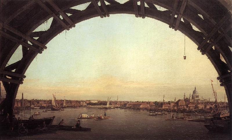 Canaletto London: Seen Through an Arch of Westminster Bridge df China oil painting art