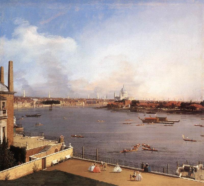 Canaletto London: The Thames and the City of London from Richmond House g China oil painting art