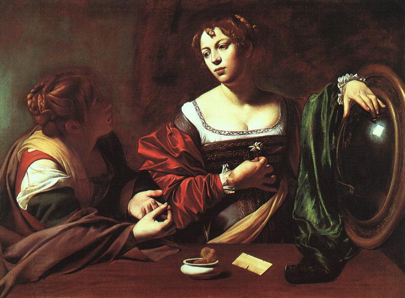 Caravaggio Martha and Mary Magdalene China oil painting art