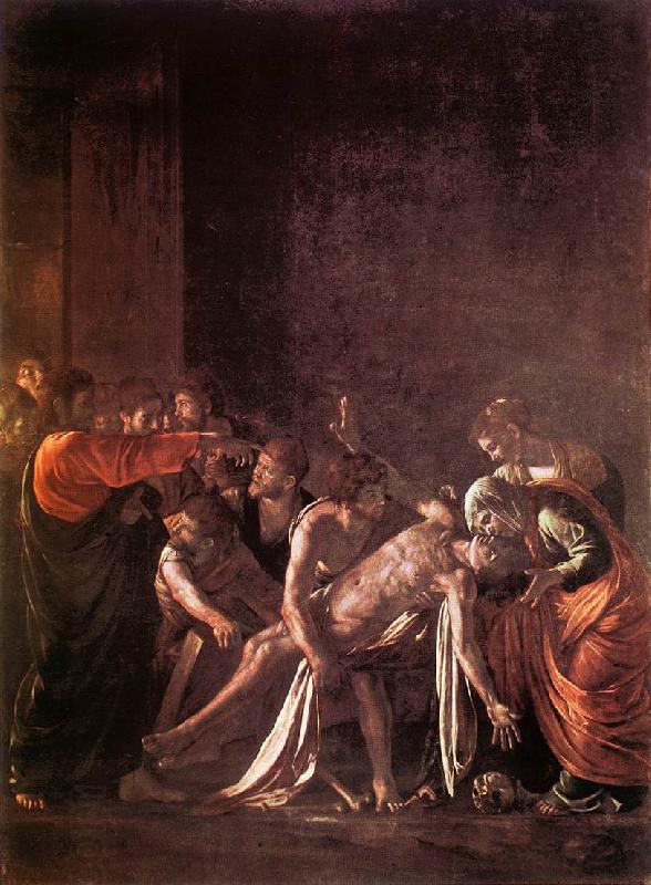 Caravaggio The Raising of Lazarus fg