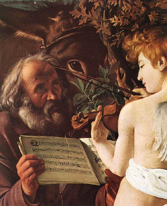 Caravaggio Rest on Flight to Egypt (detail) fgf
