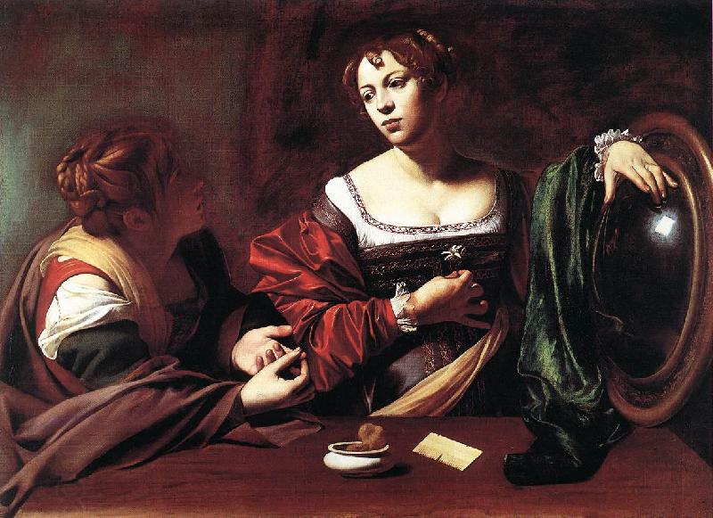 Caravaggio Martha and Mary Magdalene gg oil painting picture