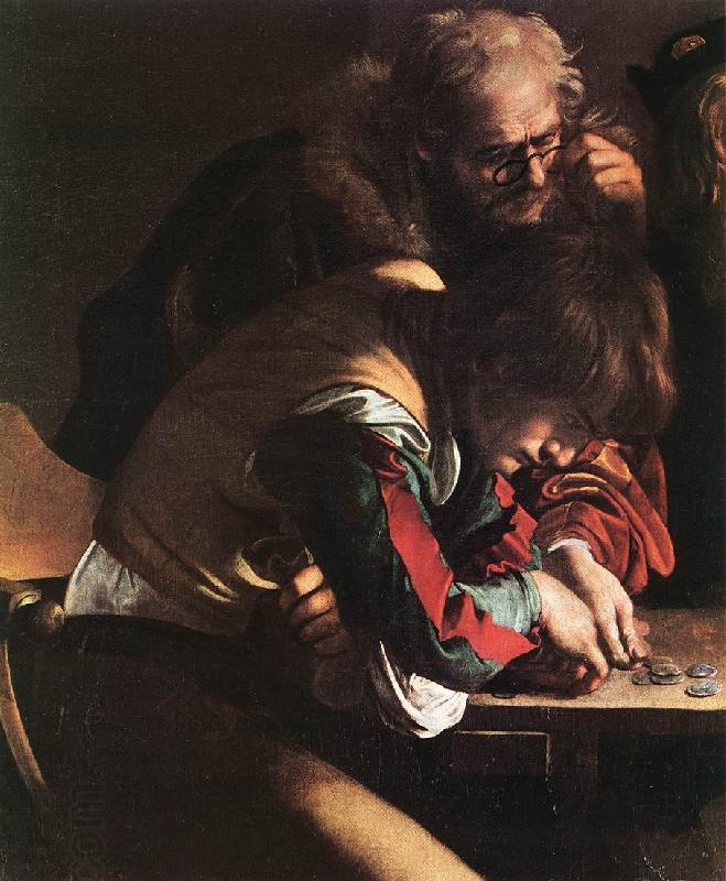 Caravaggio The Calling of Saint Matthew (detail) dsf