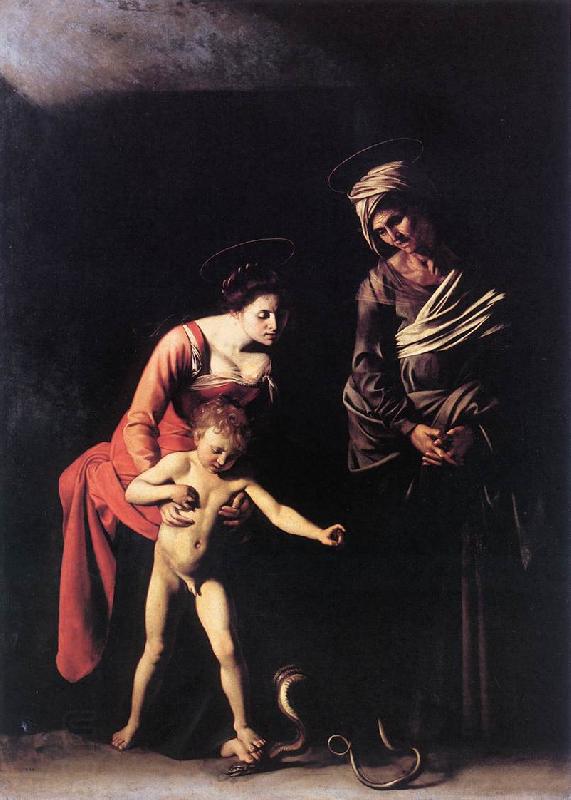 Caravaggio Madonna with the Serpent China oil painting art