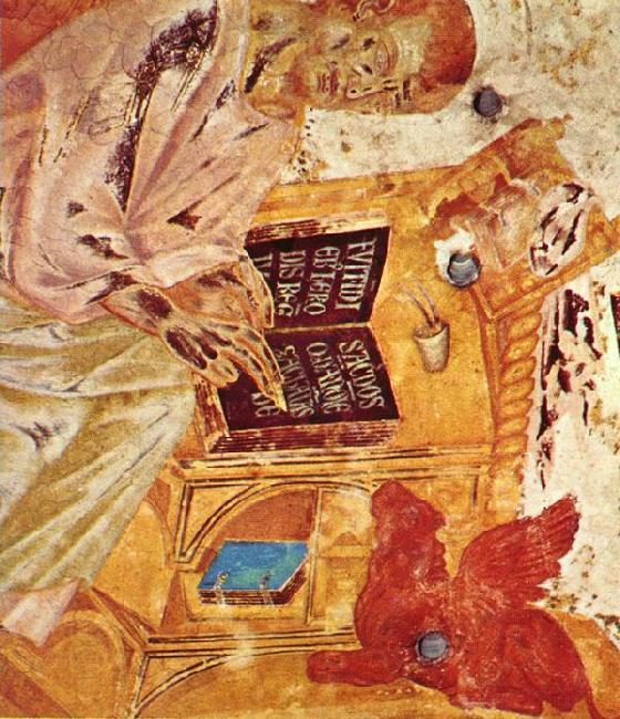 Cimabue St Luke (detail) sd oil painting picture
