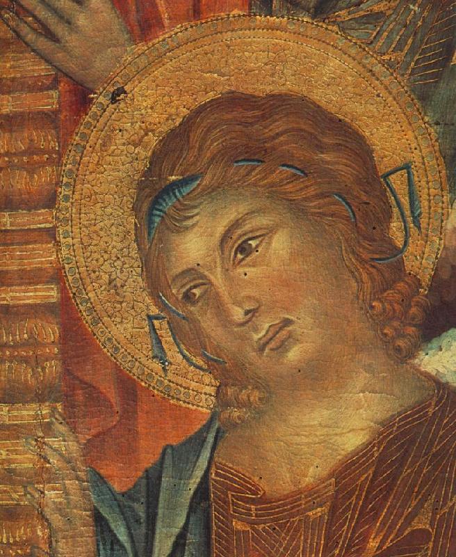 Cimabue The Madonna in Majesty (detail) dfg