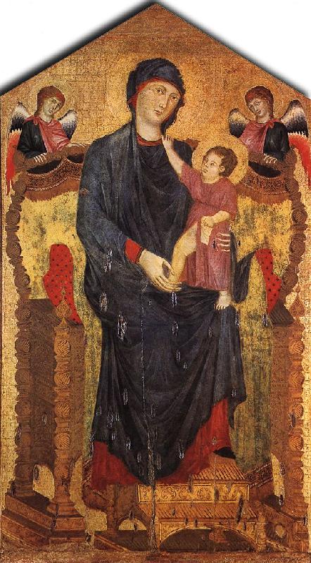 Cimabue Madonna Enthroned with the Child and Two Angels dfg
