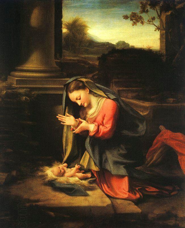 Correggio Madonna Worshipping the Child oil painting picture