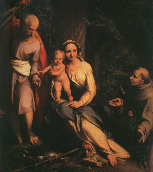 Correggio The Rest on the Flight to Egypt with Saint Francis China oil painting art