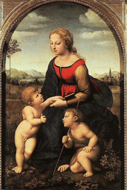 Raphael The Virgin and Child with John the Baptist China oil painting art