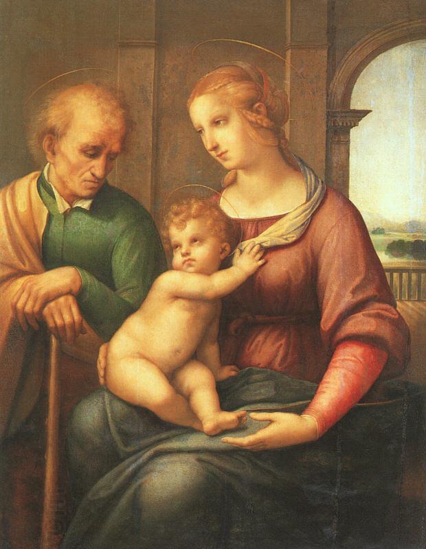 Raphael The Holy Family with Beardless St.Joseph China oil painting art
