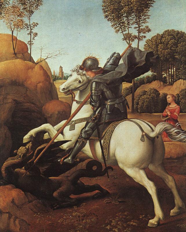 Raphael St.George and the Dragon China oil painting art