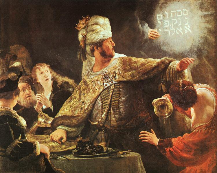 Rembrandt Belshazzar's Feast China oil painting art