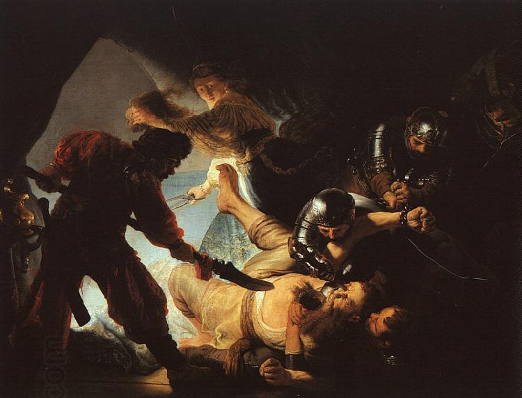 Rembrandt The Blinding of Samson oil painting picture