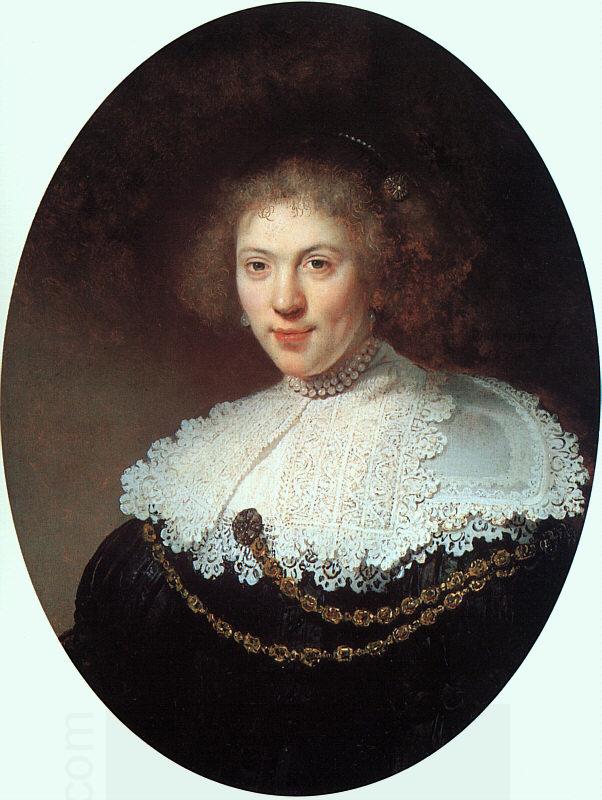 Rembrandt Woman Wearing a Gold Chain China oil painting art