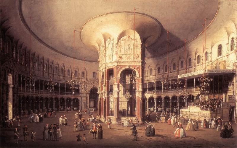 Canaletto London: Ranelagh, Interior of the Rotunda vf China oil painting art