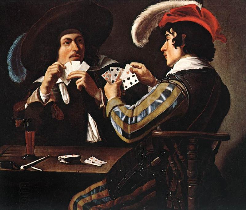 ROMBOUTS, Theodor The Card Players  at China oil painting art