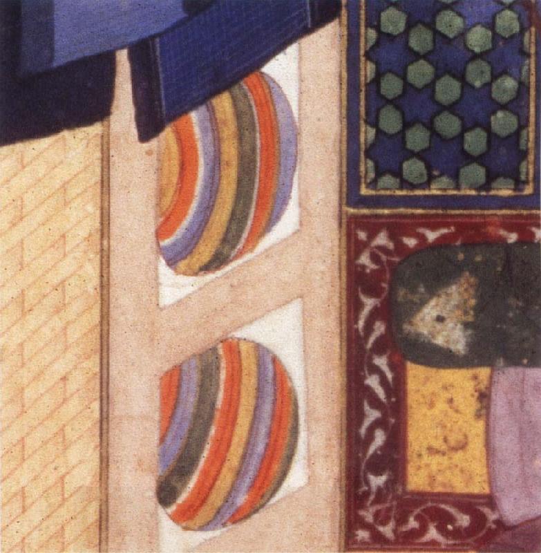 Bihzad Details from Caliph al Ma mun in his bath oil painting picture