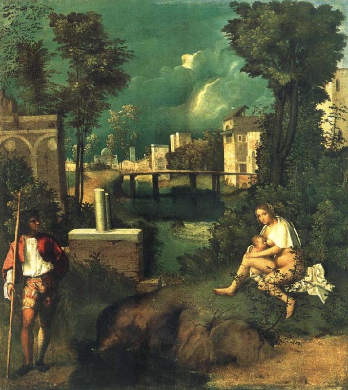 Giorgione The storm China oil painting art