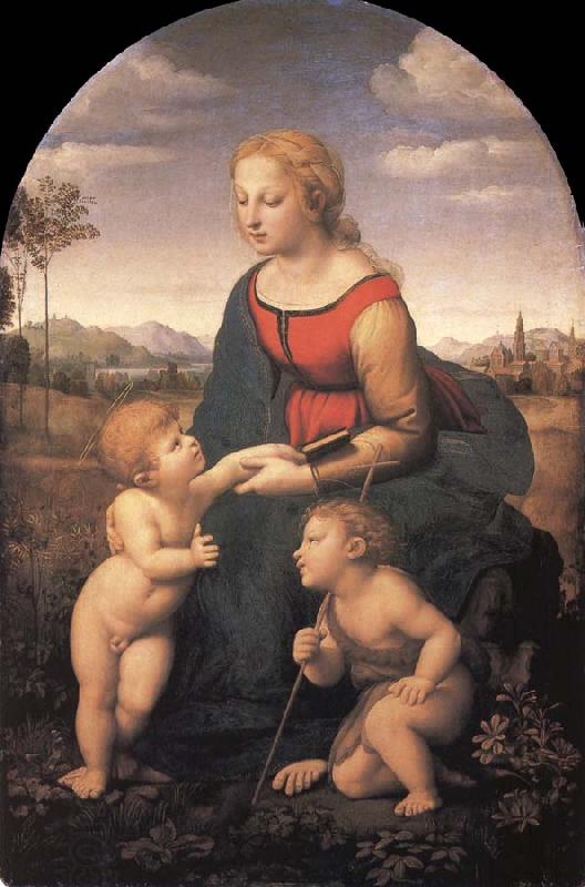 Raphael The Virgin and Child with the infant Saint John the Baptist China oil painting art