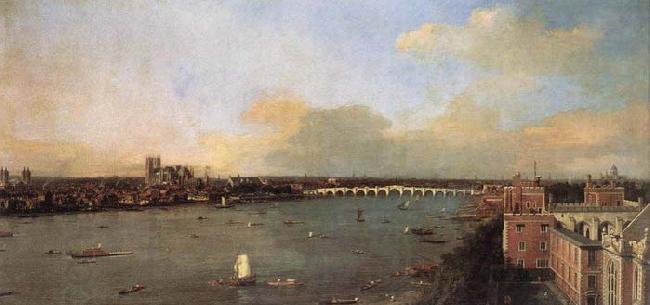 Canaletto London, Seen from an Arch of Westminster Bridge oil painting picture