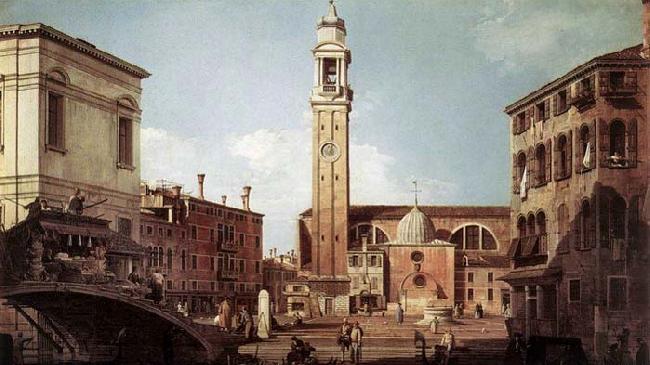 Canaletto View of Campo Santi Apostoli
