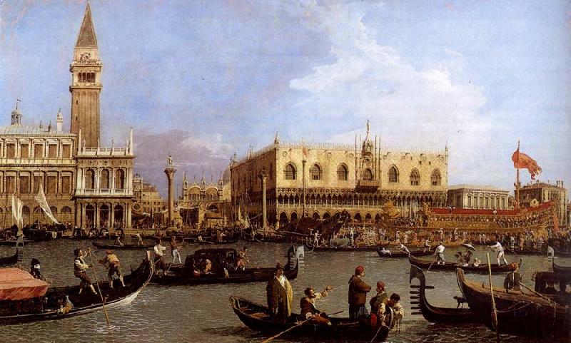 Canaletto named Canaletto Venetie, the Bacino Tue S. Marco on Hemelvaartsdag China oil painting art