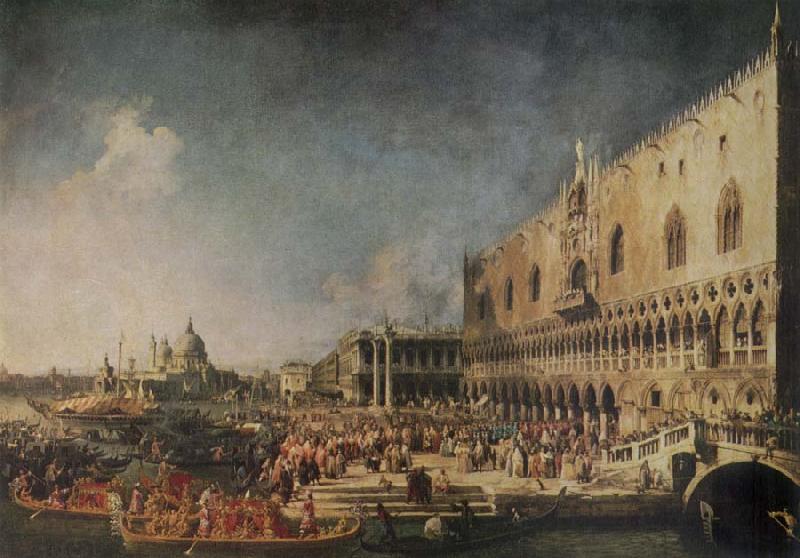 Canaletto The Arrival of the French Ambassador in Venice China oil painting art