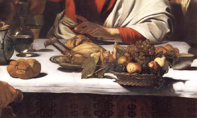 Caravaggio Detail of The Supper at Emmaus China oil painting art
