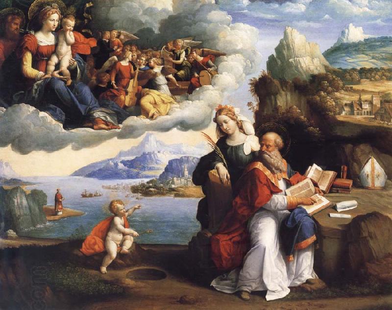 GAROFALO THe Vision of Saint Augustine China oil painting art
