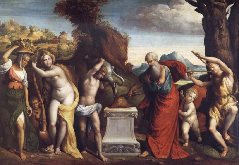 GAROFALO A Pagan Sacrifice oil painting picture