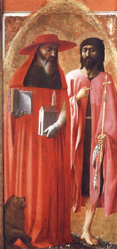 MASACCIO Saints Jerome and john the Baptist China oil painting art