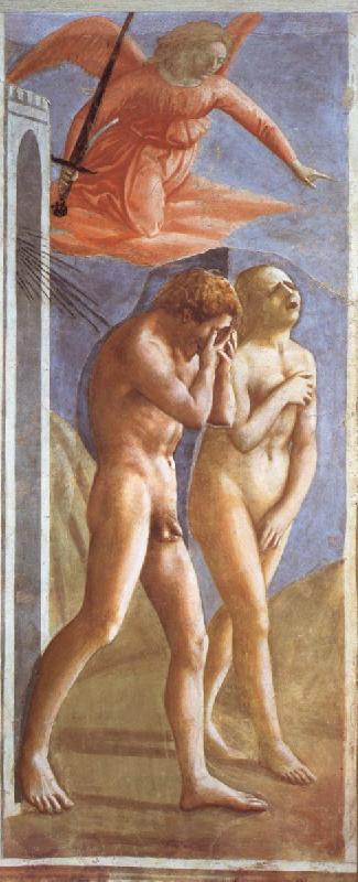 MASACCIO Verdrijving from the paradise oil painting picture