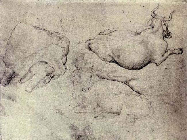 PISANELLO Three Cows oil painting picture