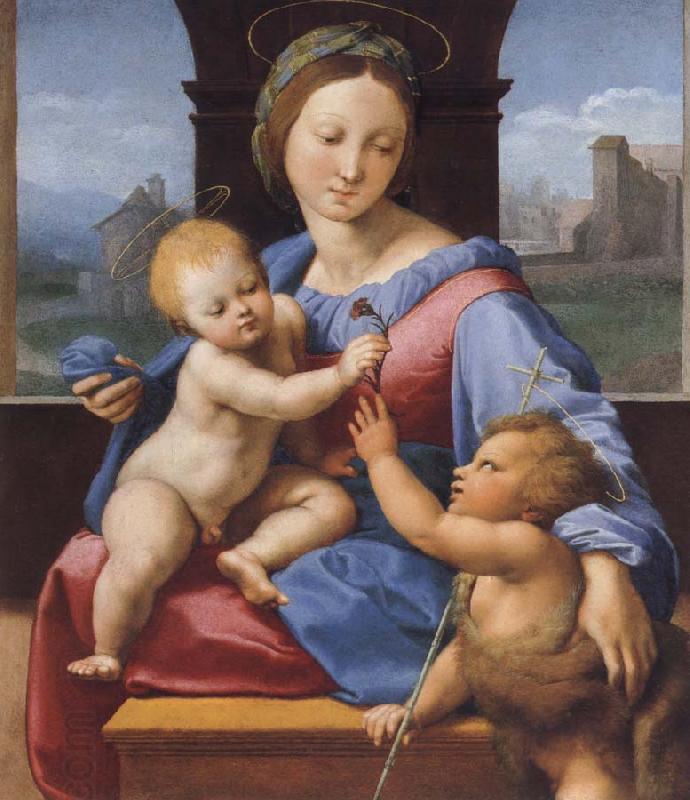 Raphael The Madonna and Child with teh Infant Baptist China oil painting art