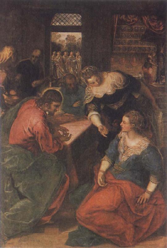 Tintoretto Christ in the House of Mary and Martha oil painting picture