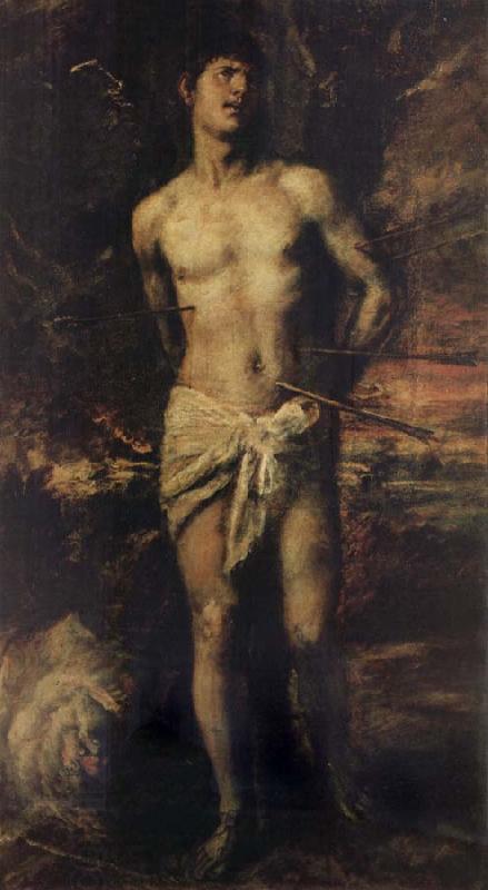 Titian St Sebastian oil painting picture