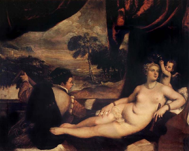 Titian Venus and the Lute Player oil painting picture