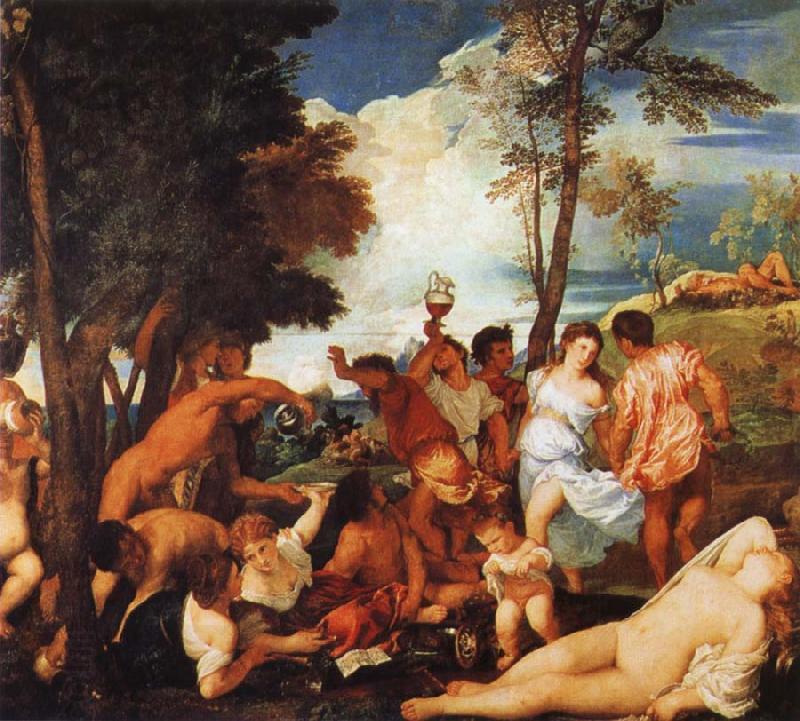Titian The Bacchanal of the Andrians oil painting picture